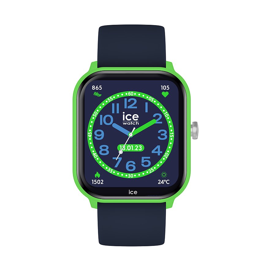 ICE Watch Smartwatch Smart 022790, Jungen, Kunststoff, recycelt, Armband: Silikon, Lithium-Ionen Akku, digital
