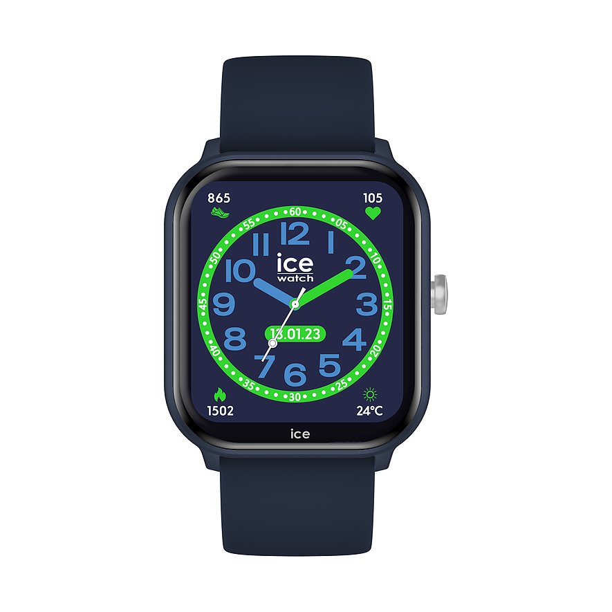 ICE Watch Smartwatch Smart 022792, Jungen, Kunststoff, recycelt, Armband: Silikon, Lithium-Ionen Akku, digital