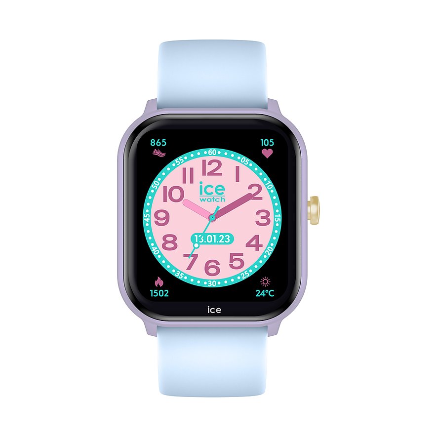 ICE Watch Smartwatch Smart 022801, Mädchen, Kunststoff, recycelt, Armband: Silikon, Lithium-Ionen Akku, digital