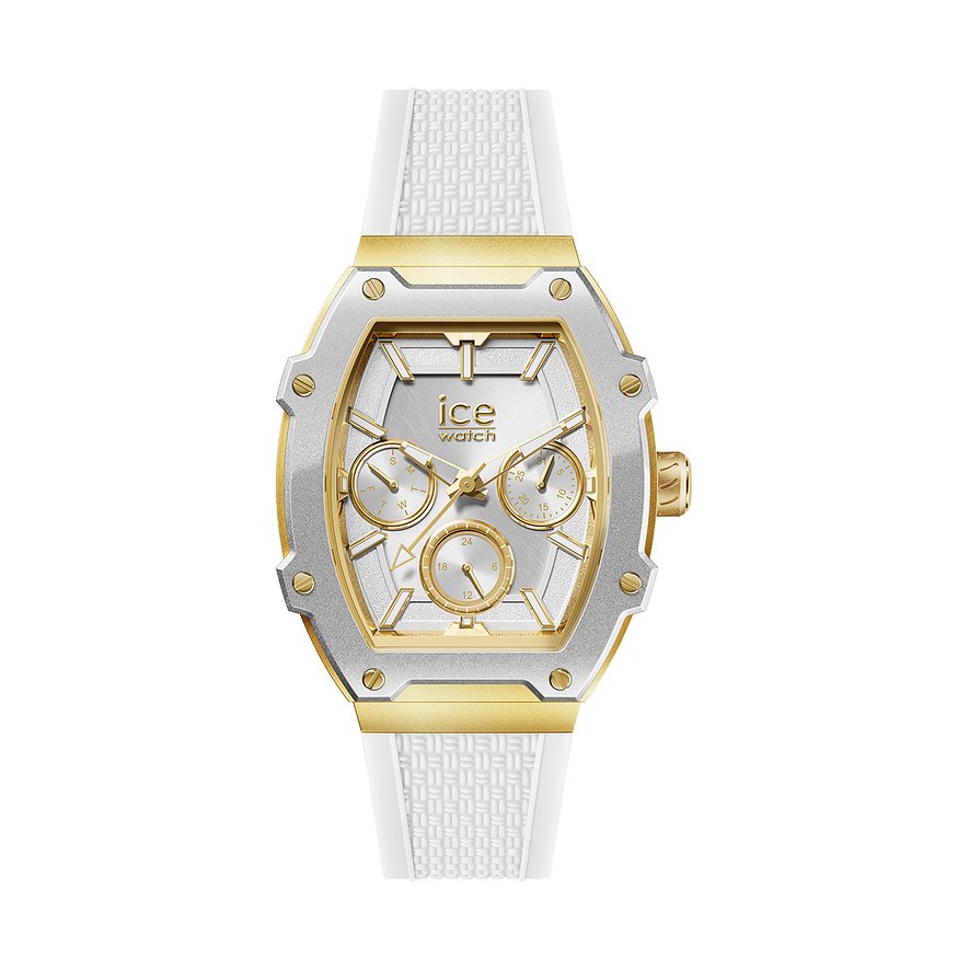 ICE Watch Damenuhr Boliday 023897, Damen, Edelstahl, Aluminium, Armband: Silikon, Quarz, analog