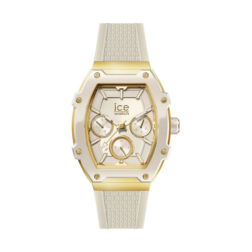 ICE Watch Damenuhr Boliday 023898, Damen, Edelstahl, Aluminium, Armband: Silikon, Quarz, analog