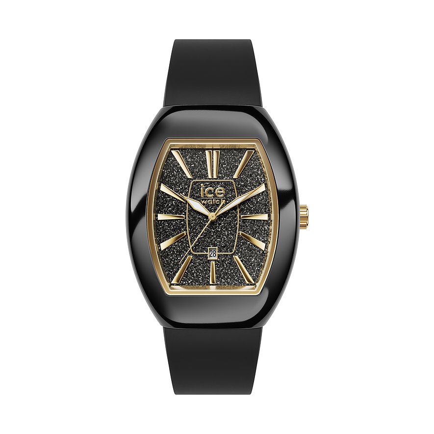 ICE Watch Damenuhr Boliday 024030, Zirkonia, Damen, Edelstahl, Armband: Silikon, Quarz, analog