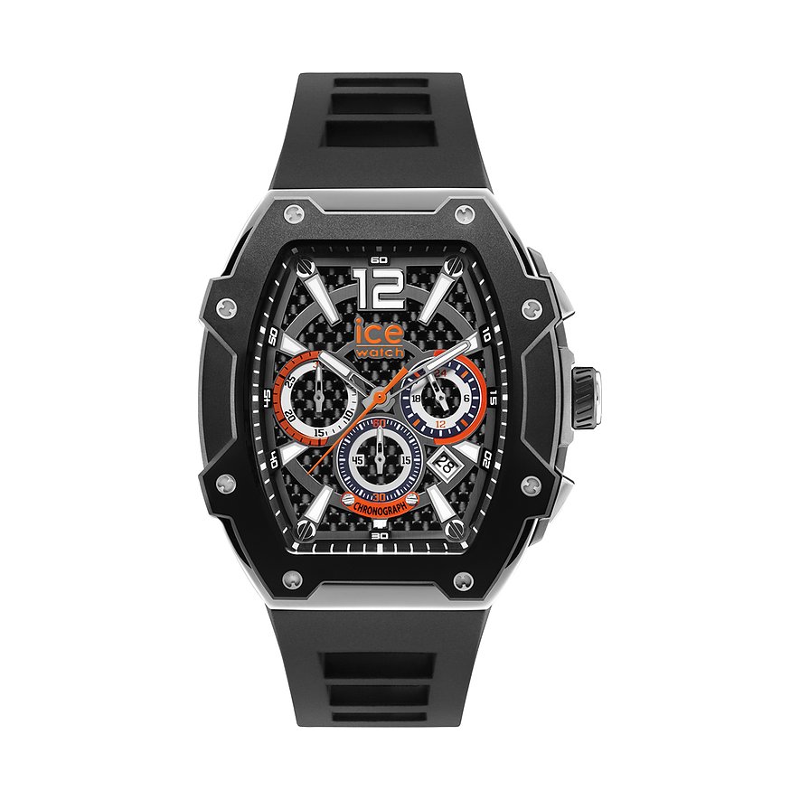 ICE Watch Chronograph Boliday 024363, Herren, Edelstahl, Armband: Silikon, Quarz, analog