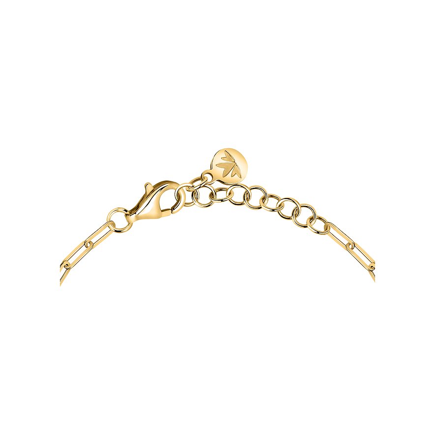 Morellato armbånd af 925 genanvendt sølv med zirkonia og karabinlås.