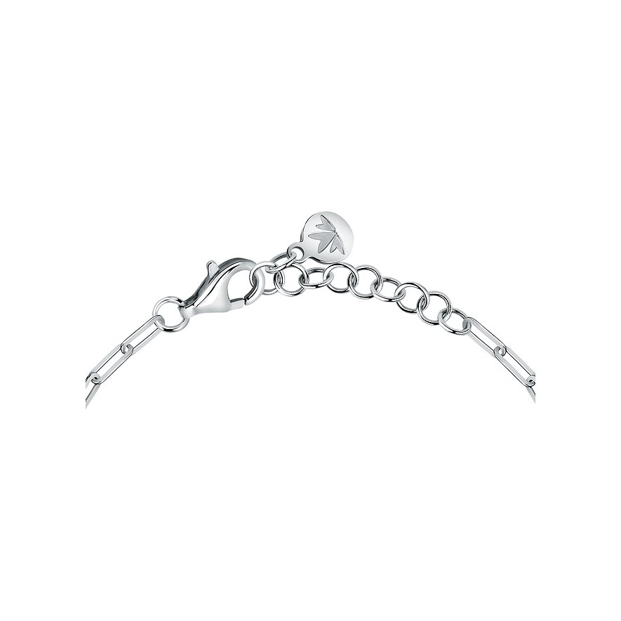 Morellato Armband aus recyceltem 925er Silber mit Zirkonia und Karabinerverschluss.
