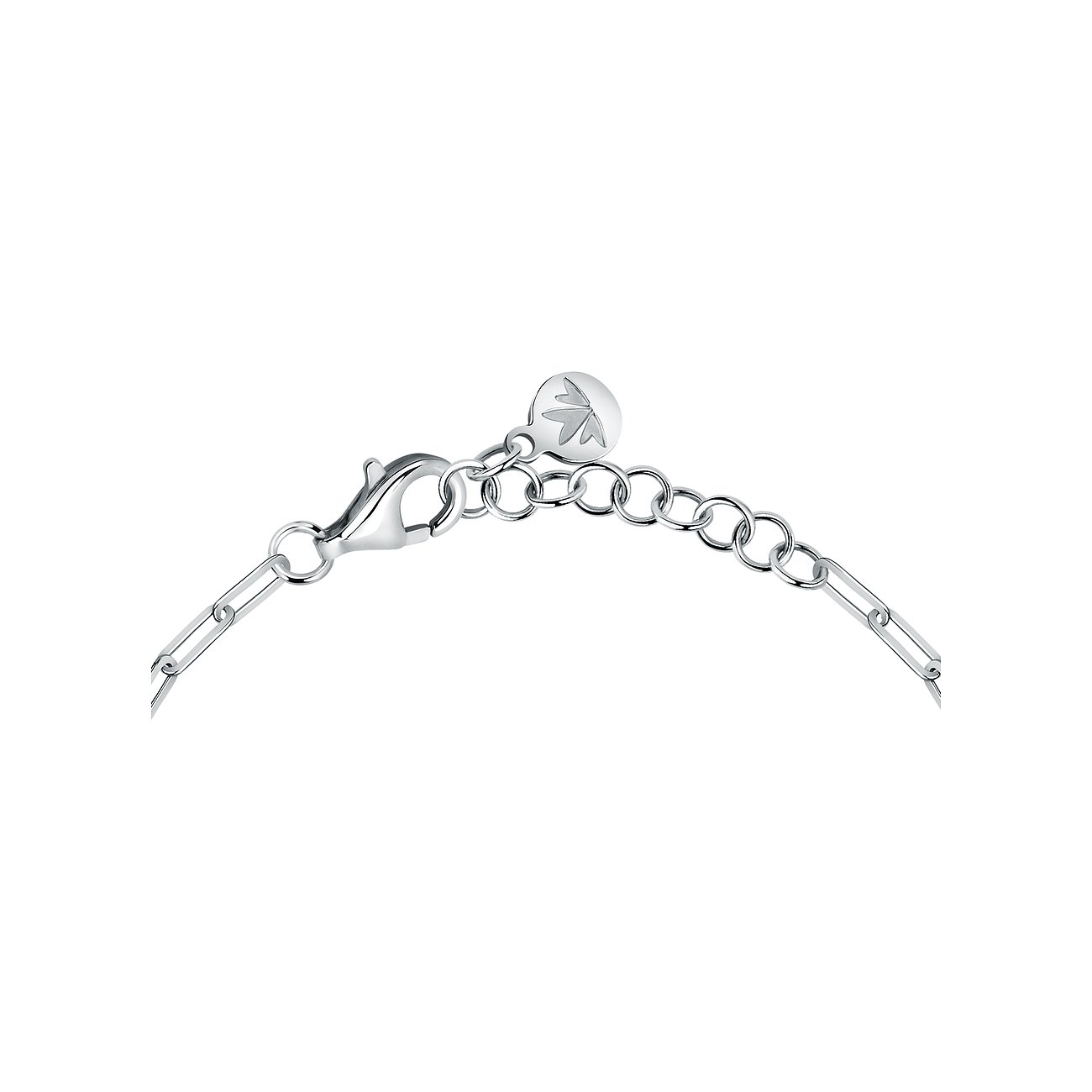Morellato Armband aus recyceltem 925er Silber mit Zirkonia und Karabinerverschluss.