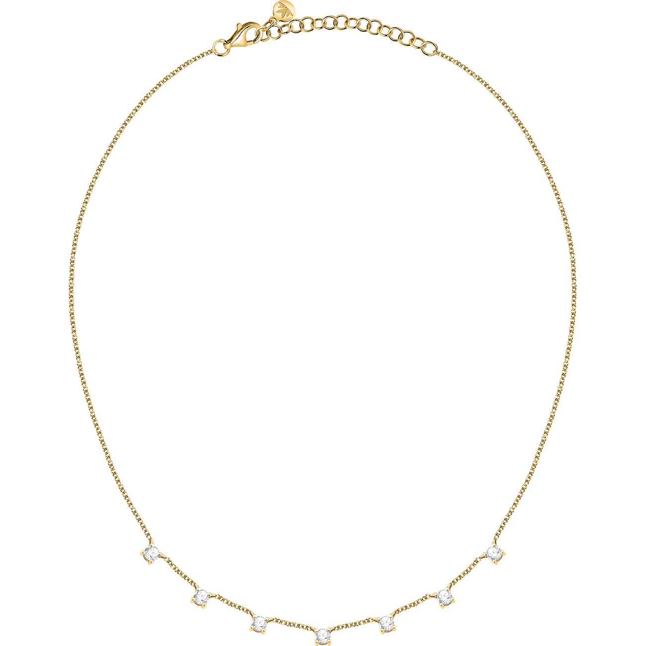 Morellato ketting van 925 gerecycled zilver met zirkonia.