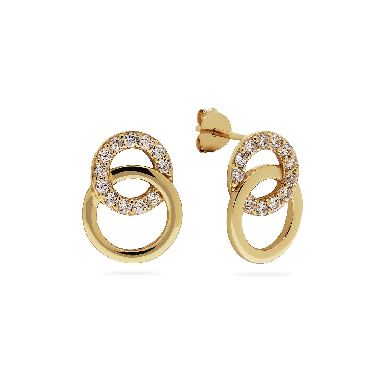 CHRIST Ohrstecker aus 925 Silber mit Zirkonia besetzt.