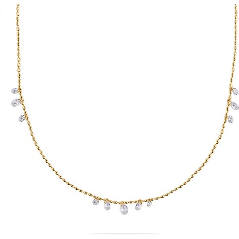 CHRIST Halsschmuck aus 925er recyceltem Silber mit Zirkonia.