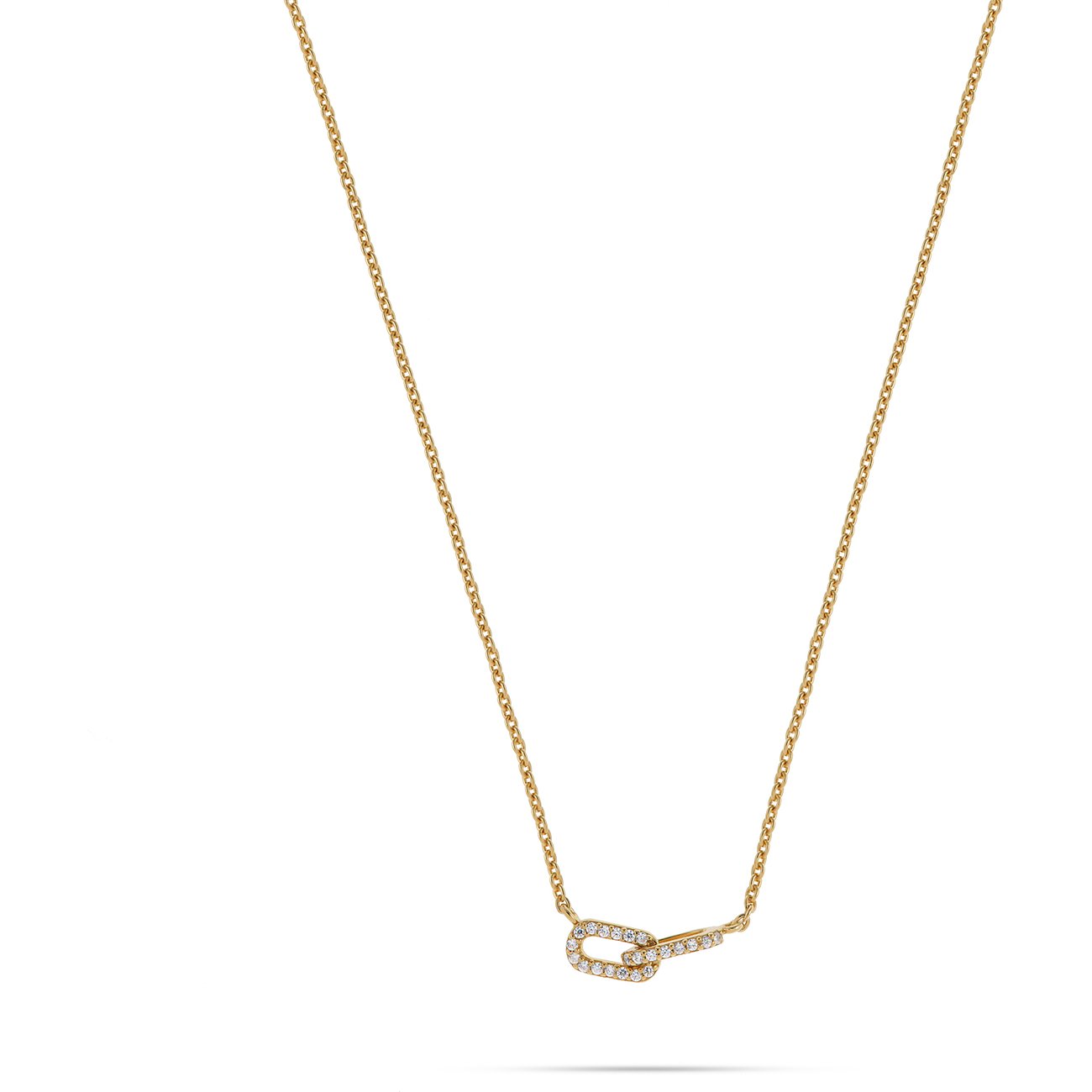 Collier CHRIST en argent 925 avec zircone cubique.