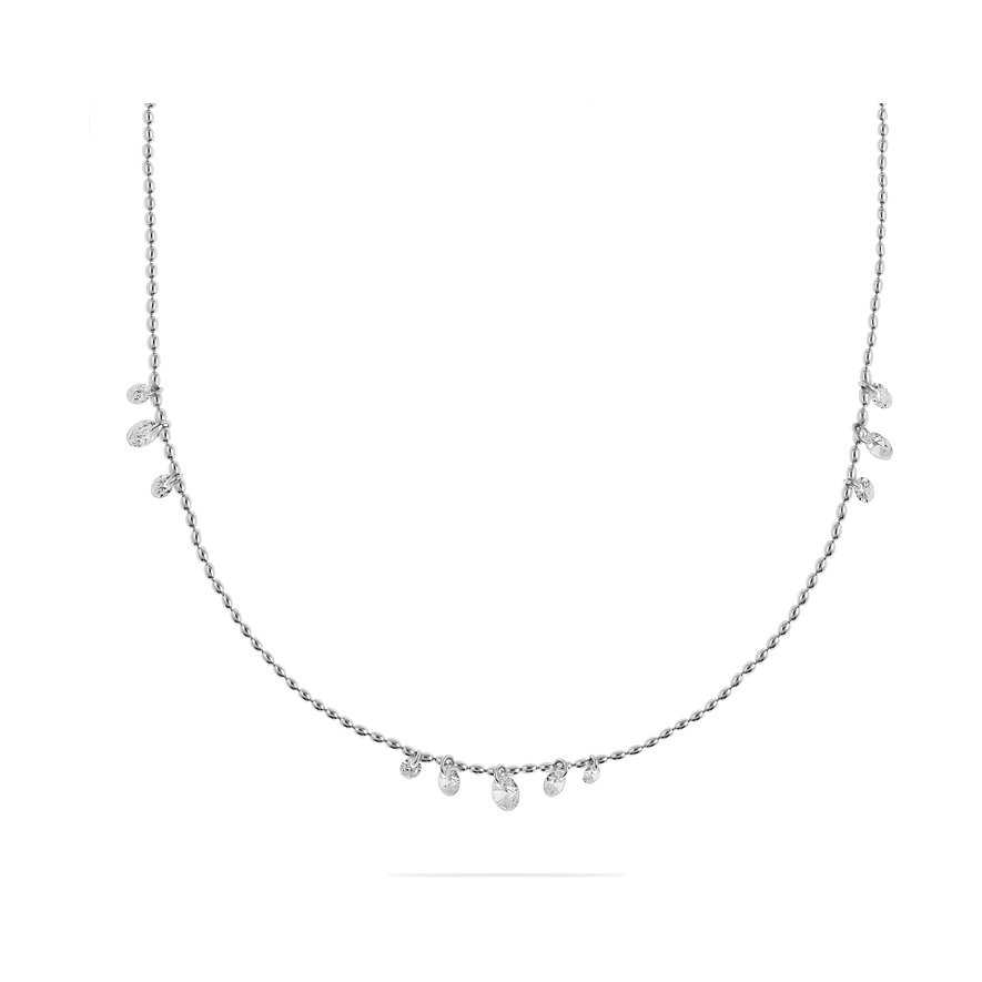 CHRIST Kette, Zirkonia, Damen, 925er Silber, recycelt, silber