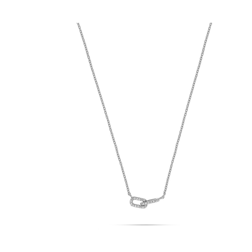 CHRIST Kette, Zirkonia, Damen, 925er Silber, recycelt, silber