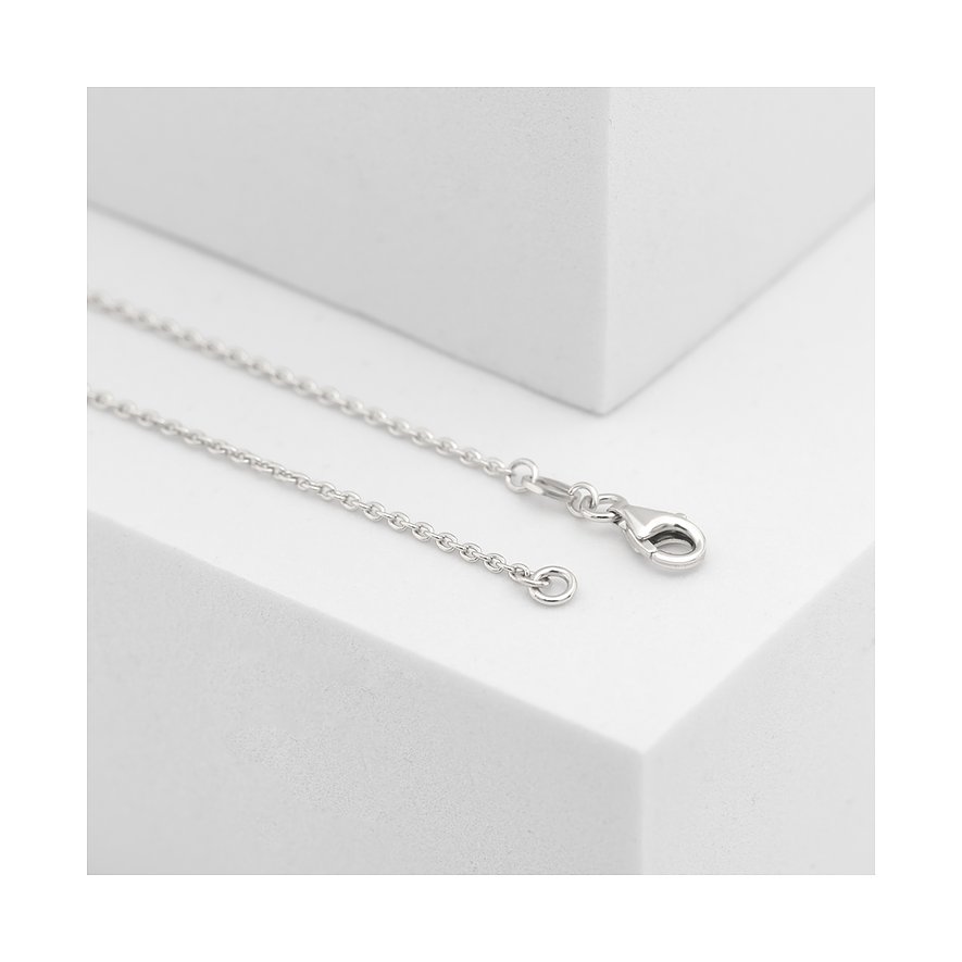 CHRIST Silber 925 Kette mit Zirkonia und Karabinerverschluss.