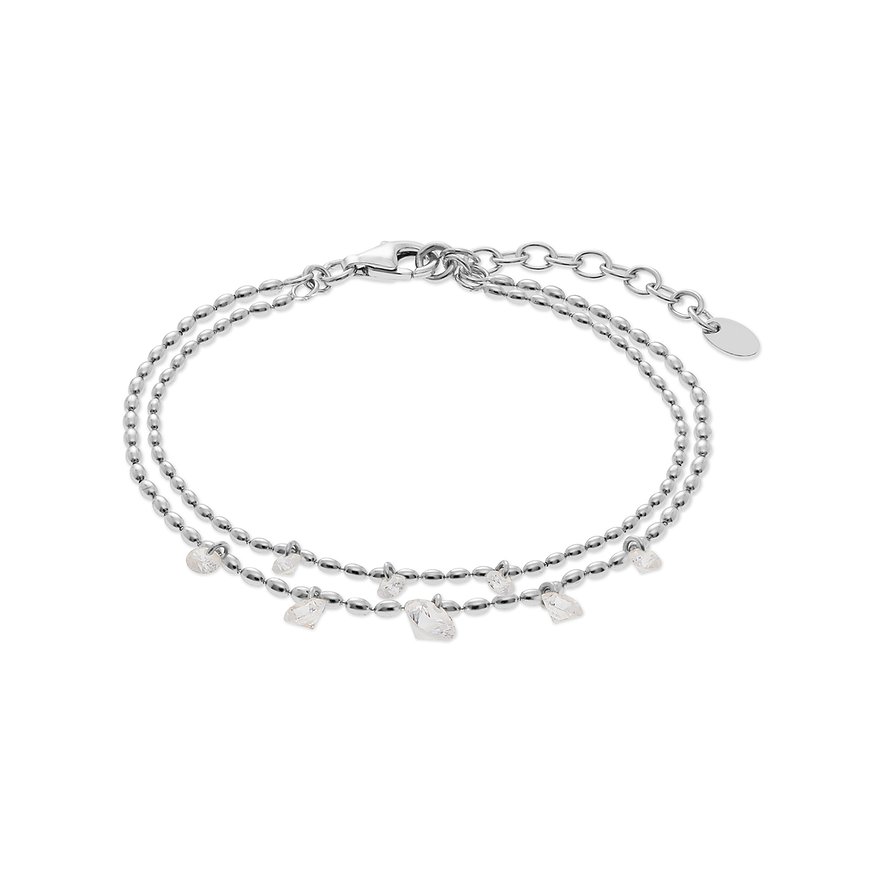 CHRIST Armband, Zirkonia, Damen, 925er Silber, recycelt, silber