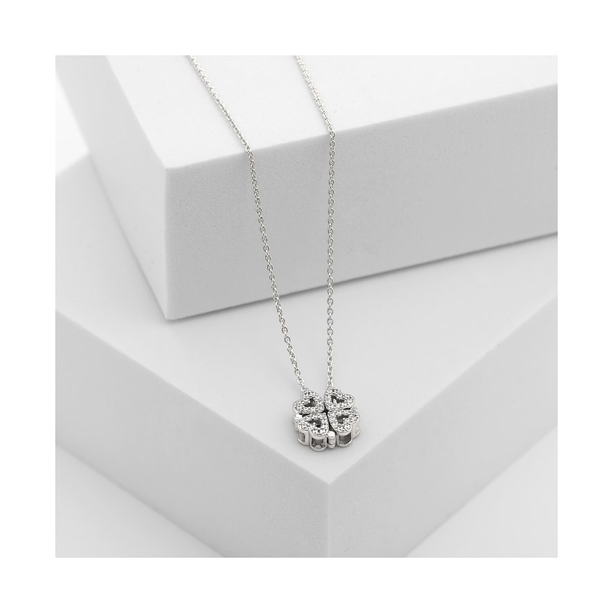 Collier CHRIST en argent recyclé 925 avec zircone.