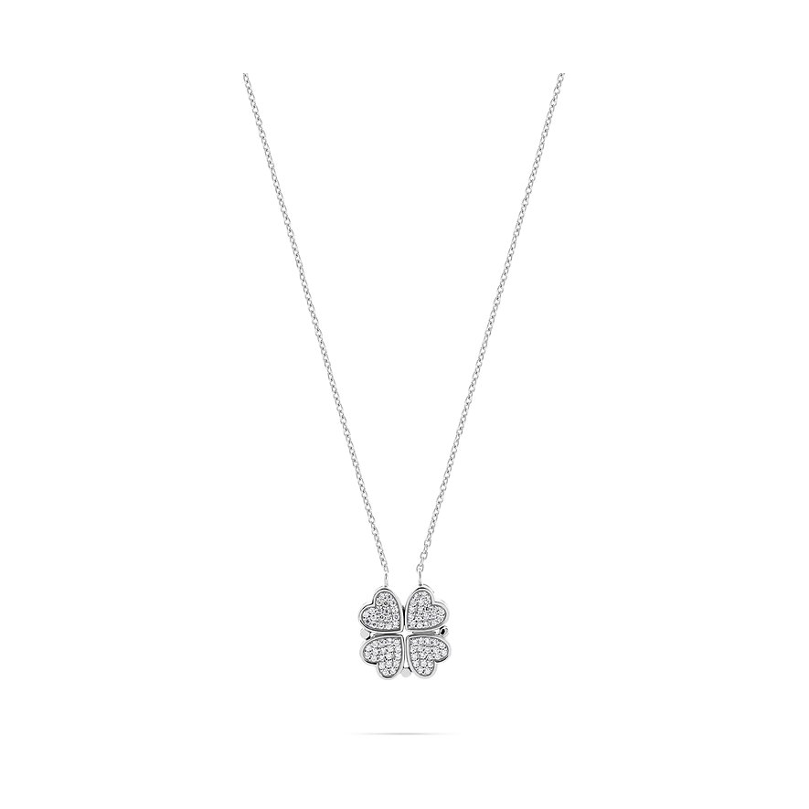 CHRIST Kette, Zirkonia, Damen, 925er Silber, recycelt, silber