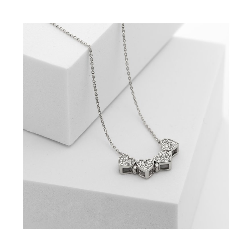 Collier CHRIST en argent recyclé 925 avec zircone.