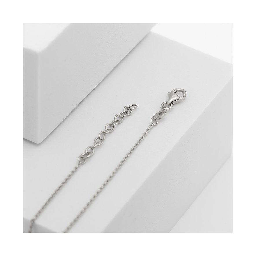 Collier CHRIST en argent recyclé 925 avec zircone.