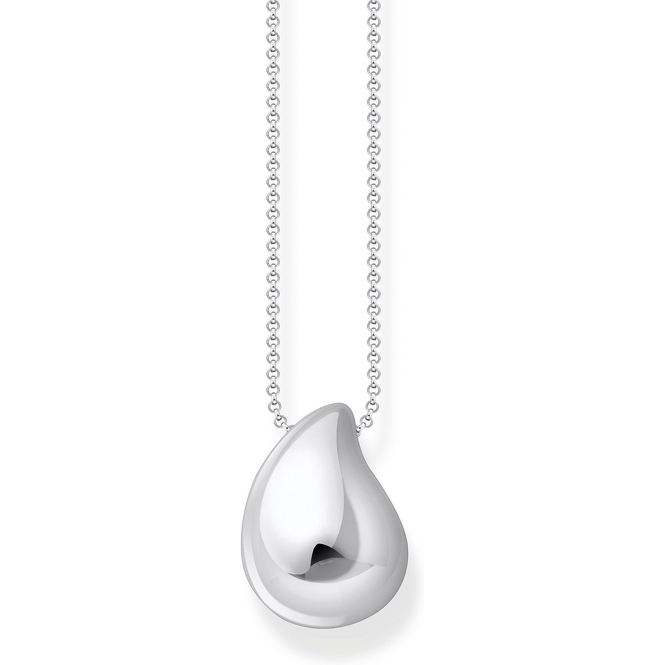 Thomas Sabo Halsschmuck aus 925er Silber mit Tropfenanhänger.