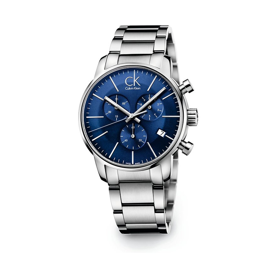 2. Chance - Calvin Klein Chronograph K2G2714N, Herren, Edelstahl, Armband: Edelstahl, Quarz, analog