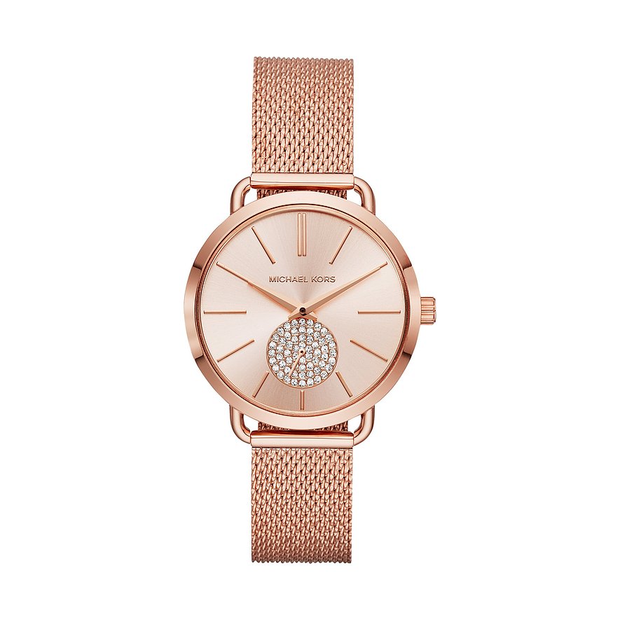 2. Chance - Michael Kors Damenuhr MK3845, Glasstein, Damen, Edelstahl, Armband: Edelstahl, Quarz, analog