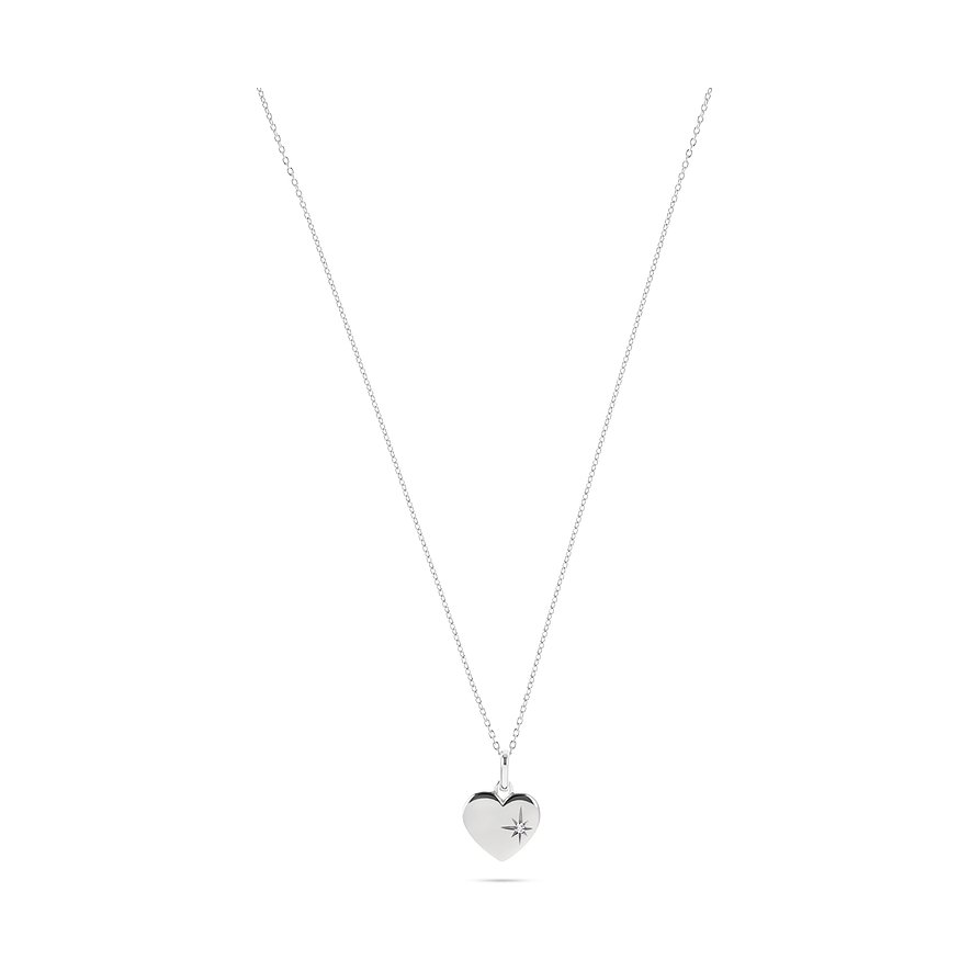 FAVS Kette Zirkon, synthetisch, Damen, 925er Silber, Farbstein, silber