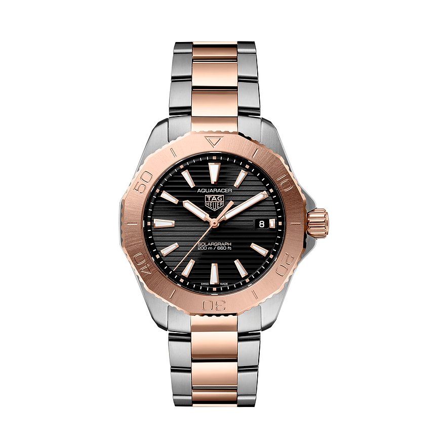 TAG Heuer Unisexuhr Aquaracer Professional 200 Solargraph WBP1121.BB0003, Unisex, Edelstahl, Armband: Edelstahl, Solar, analog