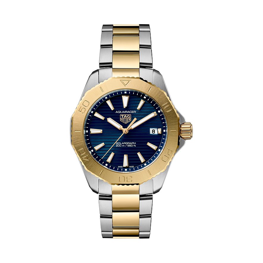 TAG Heuer Unisexuhr Aquaracer Professional 200 Solargraph WBP1120.BB0002, Unisex, Edelstahl, Armband: Edelstahl, Solar, analog