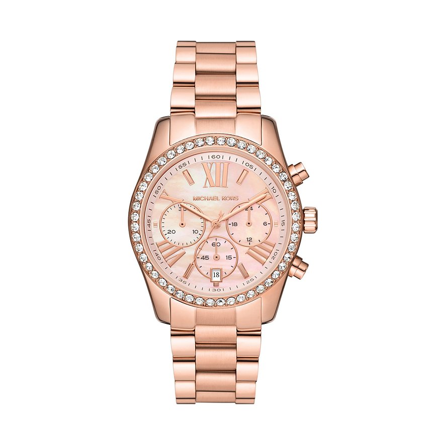2. Chance - Michael Kors Chronograph MK7242, Damen, Edelstahl, Armband: Edelstahl, Quarz, analog