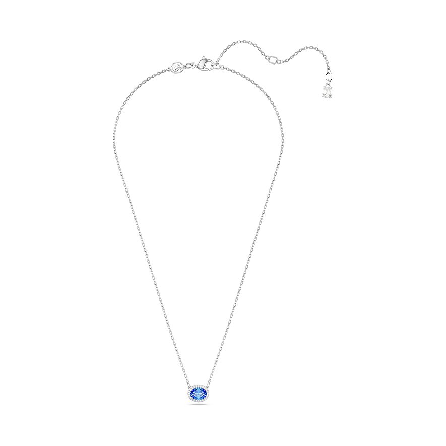 Swarovski Kette Una, Swarovski-Kristall, Damen, Metall, blau