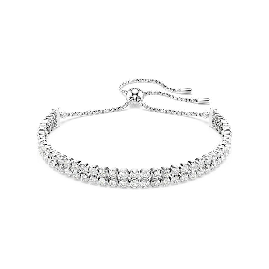 Swarovski Armband aus Metall mit Kristallen und verstellbarem Verschluss.