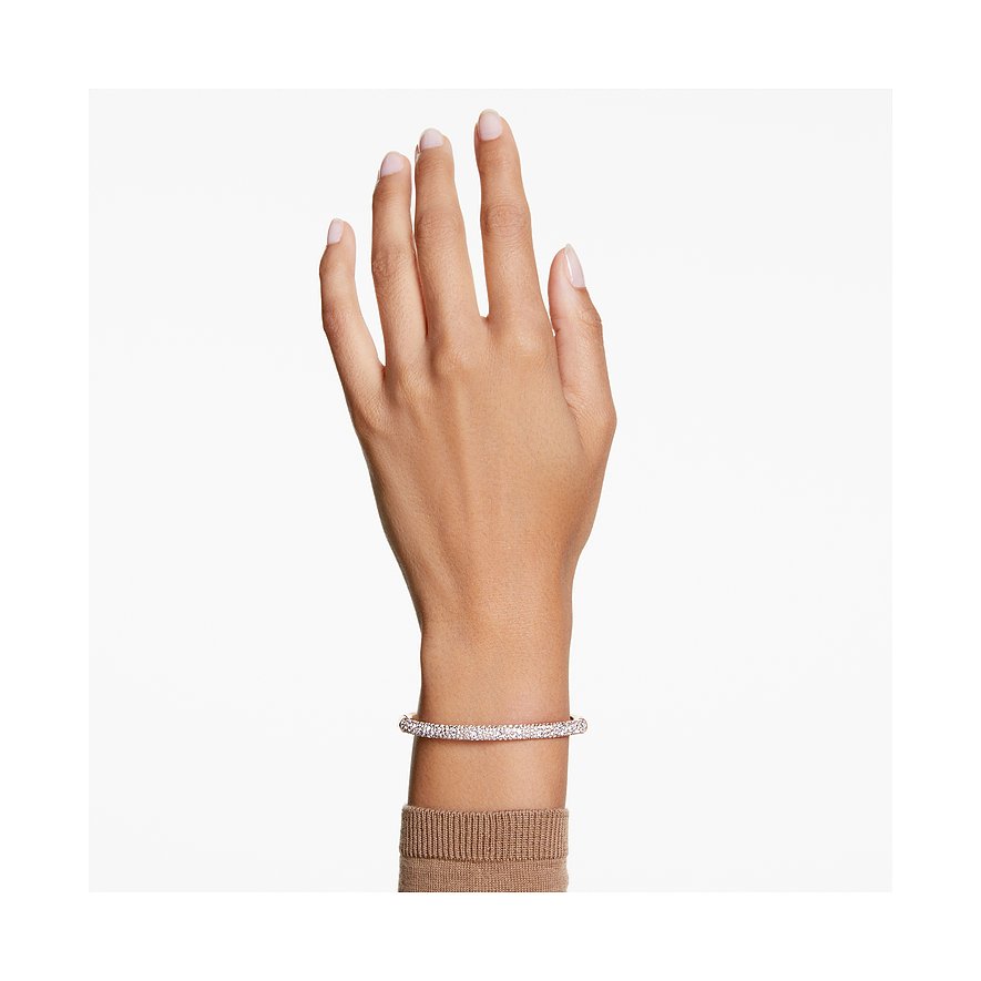 Swarovski Armband aus Metall mit Kristallen, schmal und glitzernd.