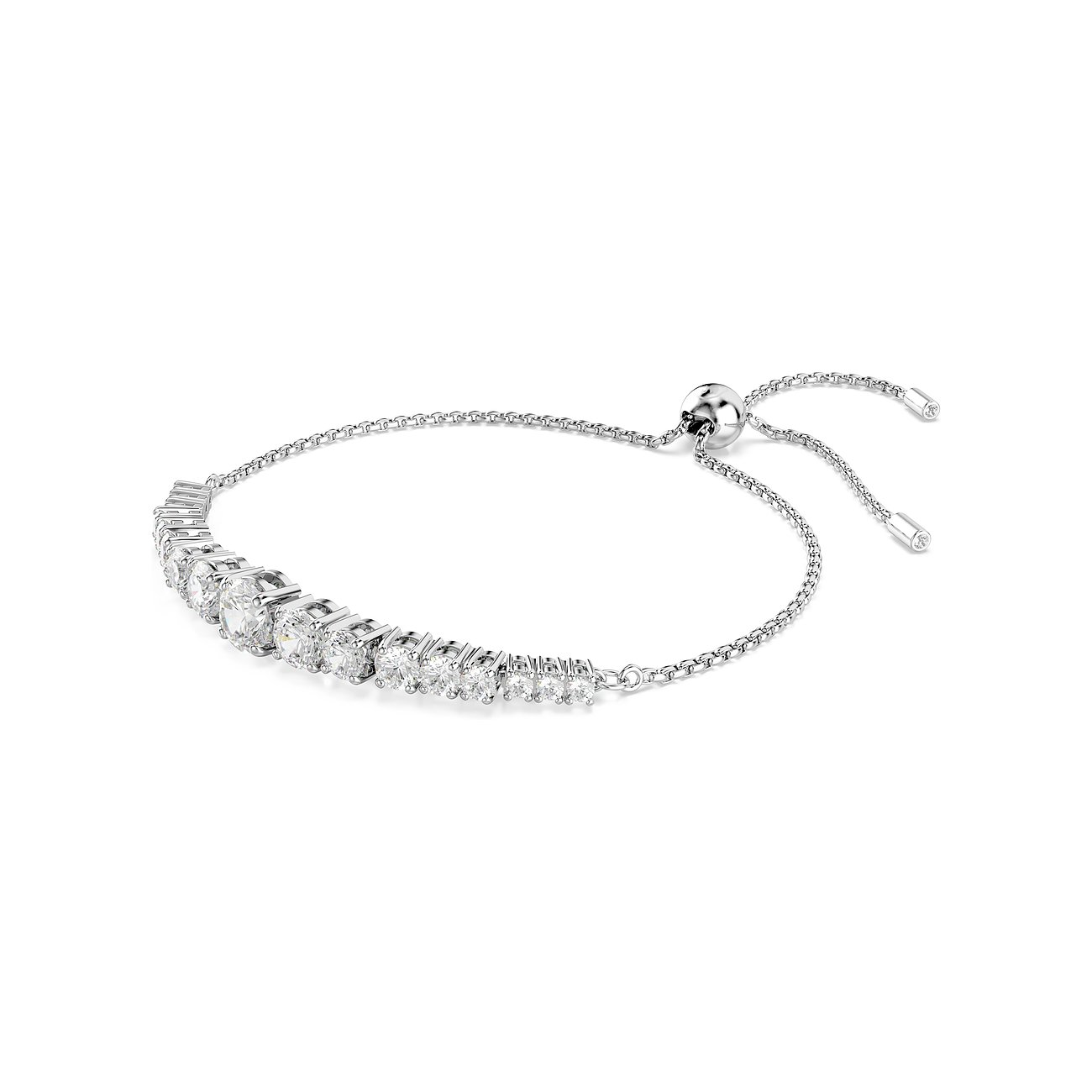 Swarovski Armband aus Metall mit Kristallen, verstellbar.