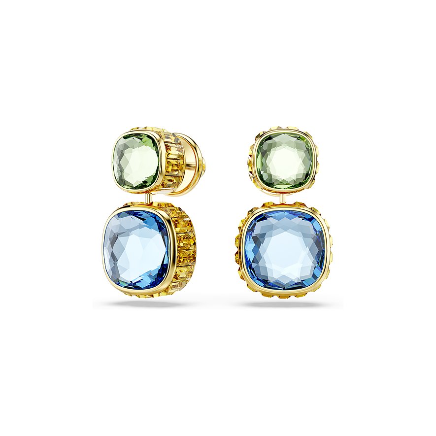 Swarovski Creolen Chroma, Swarovski-Kristall, Damen, Metall, silber