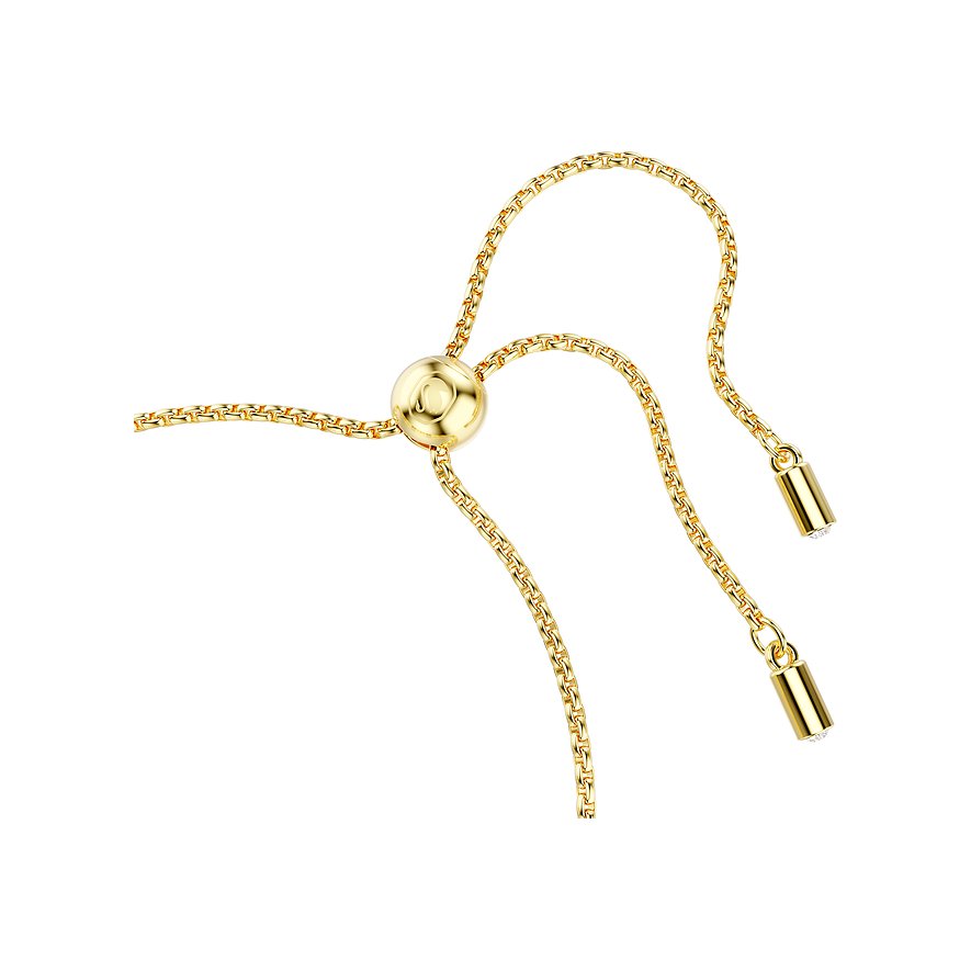 Swarovski verstelbare metalen armband met kristallen.