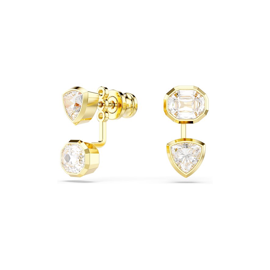 Swarovski Creolen Imber, Swarovski-Kristall, Damen, Metall, weiß