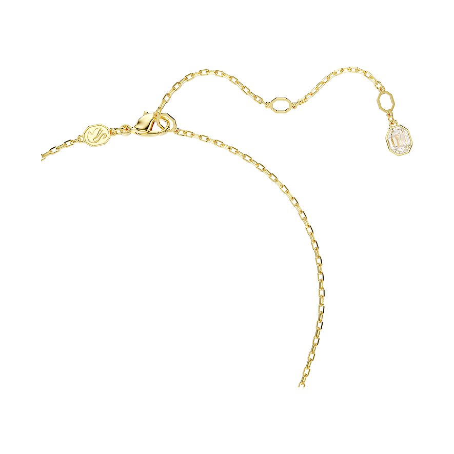 Swarovski Kette aus Metall mit einem facettierten Swarovski-Kristall.