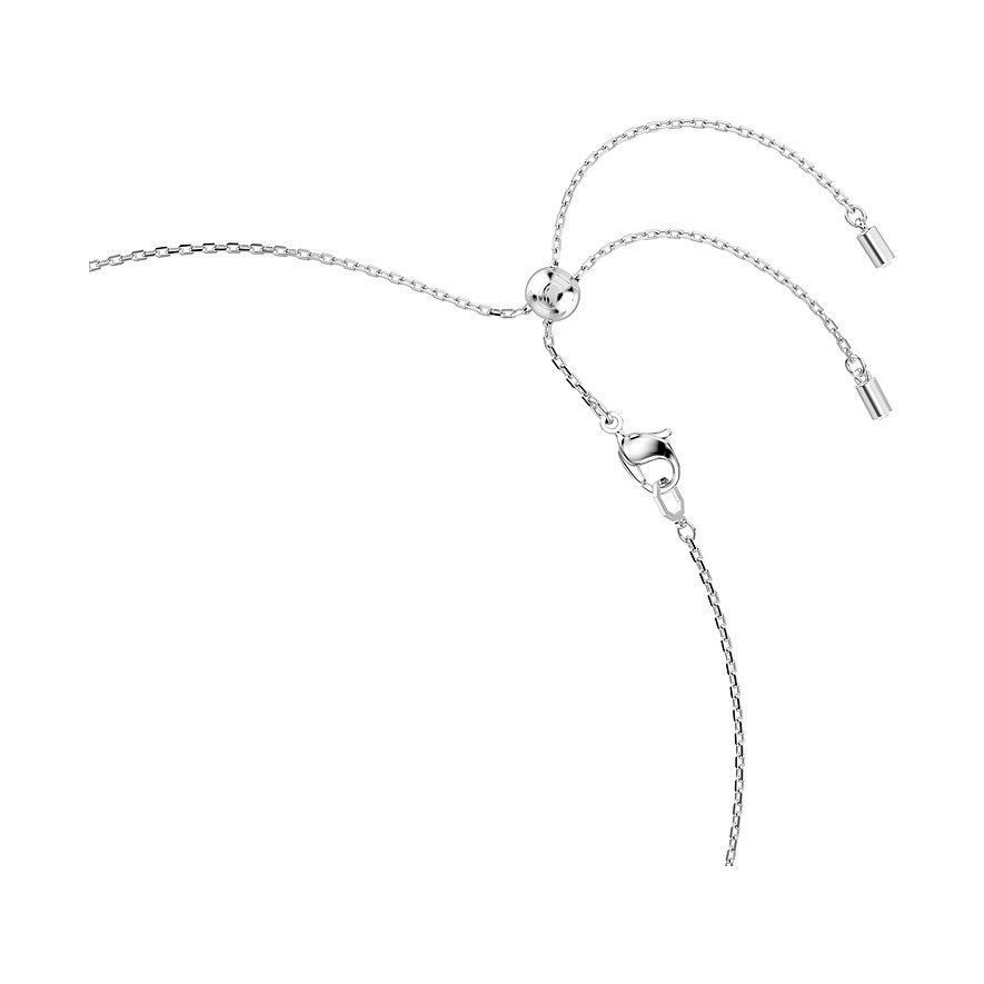 Swarovski Kette mit Karabinerverschluss und Kristallsteinen.