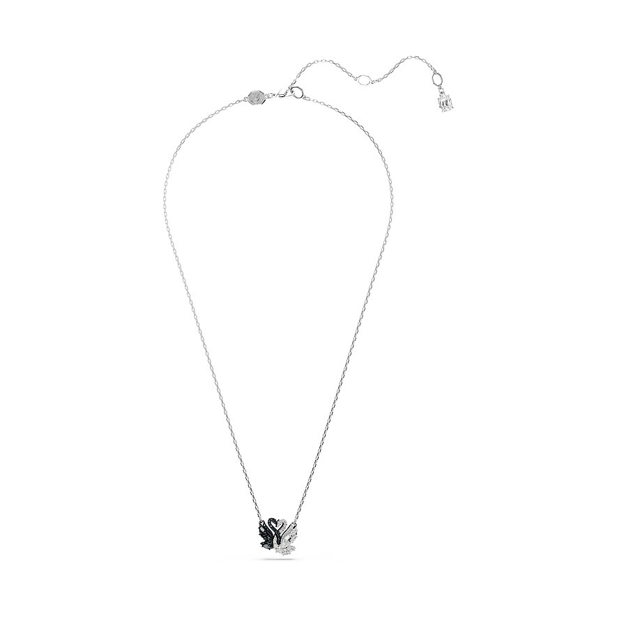 Swarovski Kette Swan, Swarovski-Kristall, Damen, Metall, weiß