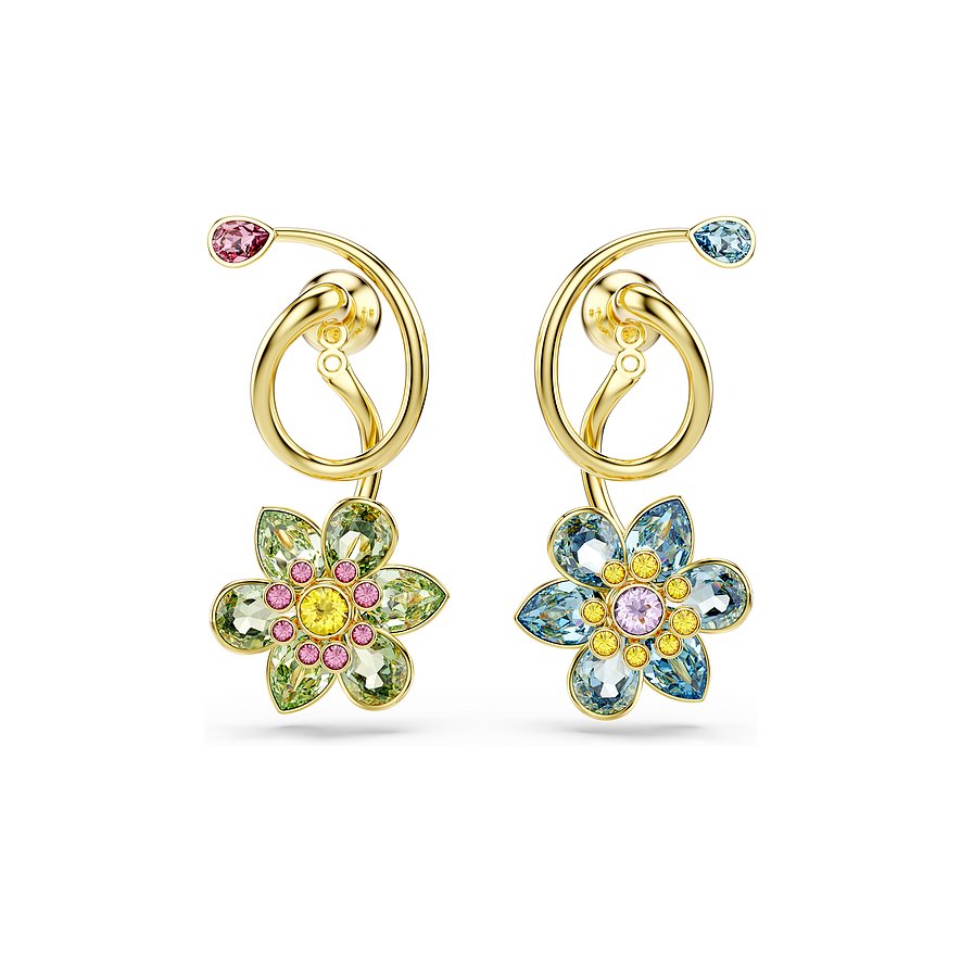 Swarovski Creolen Idyllia, Swarovski-Kristall, Damen, Metall, mehrfarbig