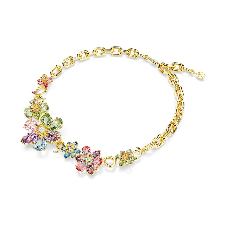 Swarovski Kette Idyllia, Swarovski-Kristall, Damen, Metall, silber