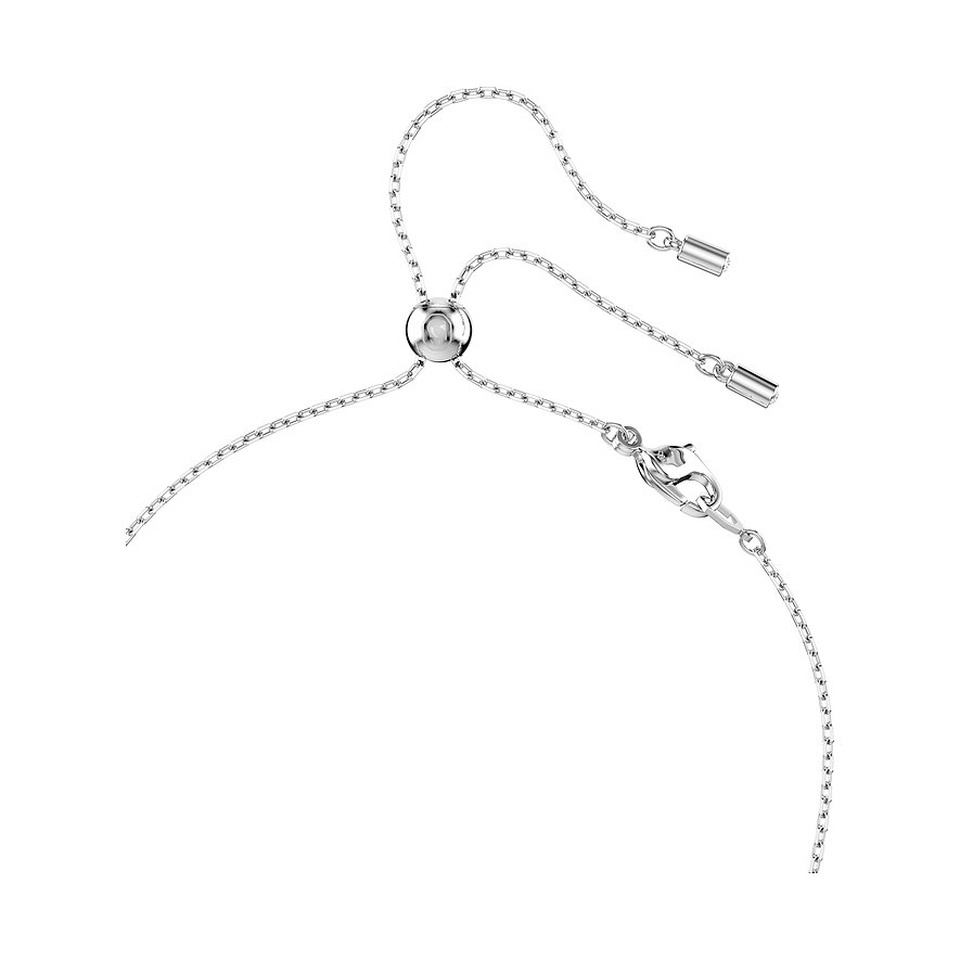 Swarovski Halsschmuck aus Metall mit Farbstein und Karabinerverschluss.