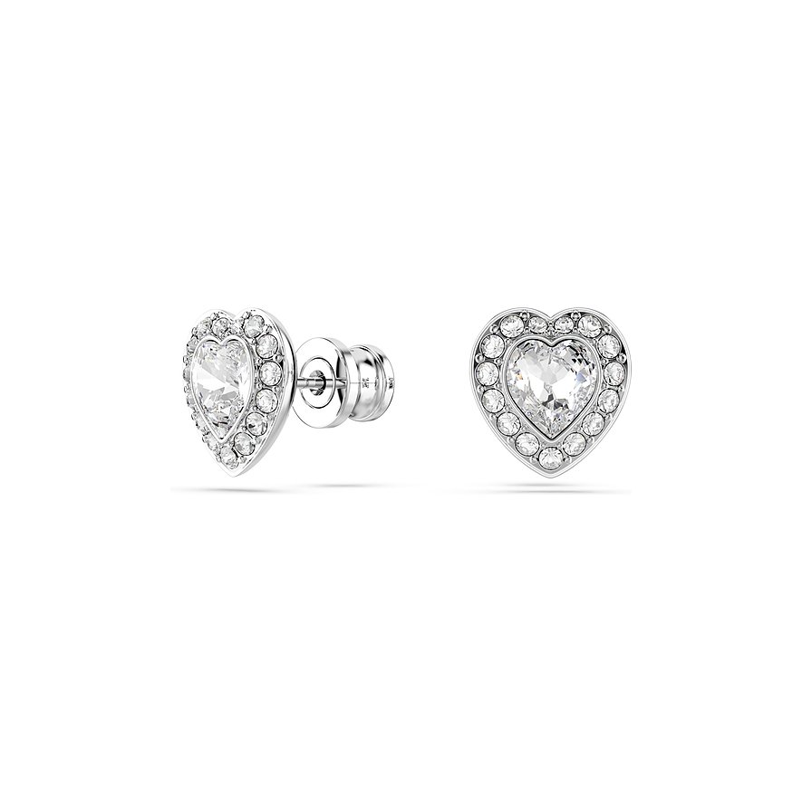 Swarovski Creolen Ariana Grande Capsule, Swarovski-Kristall, Damen, Metall, weiß