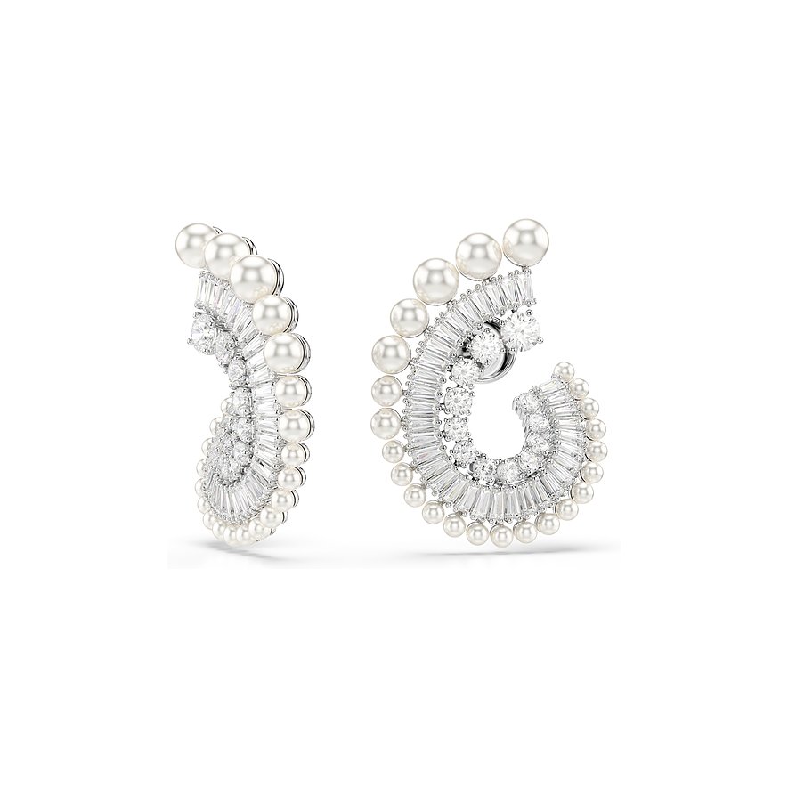 Swarovski Creolen Ariana Grande Capsule, Swarovski-Kristall, Damen, Metall, silber