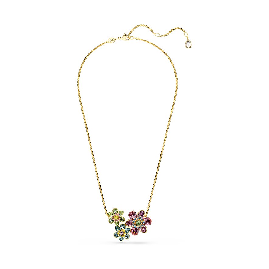 Swarovski Kette Idyllia, Swarovski-Kristall, Damen, Metall, silber