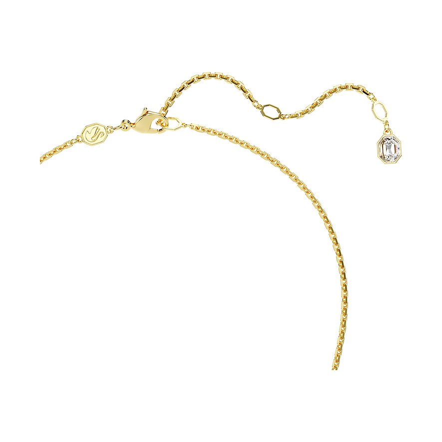 Swarovski Halskette aus Metall mit einem Kristallanhänger.