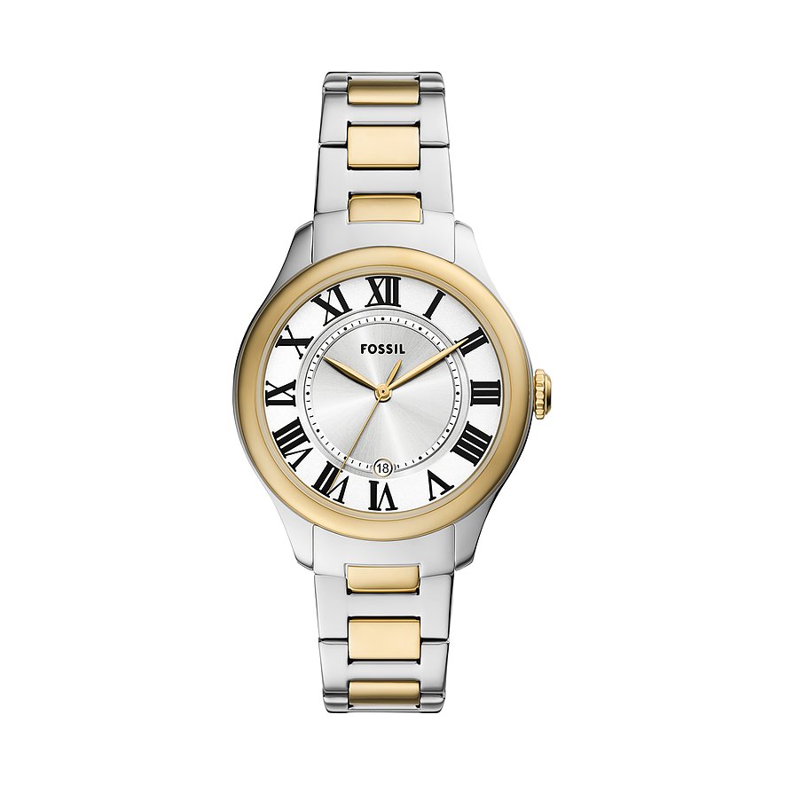 Fossil Damenuhr GILMORE ES5396, Damen, Edelstahl, Armband: Edelstahl, Quarz, analog