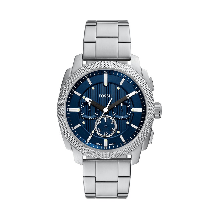 Fossil Chronograph MACHINE FS6096, Herren, Edelstahl, Armband: Edelstahl, Quarz, analog