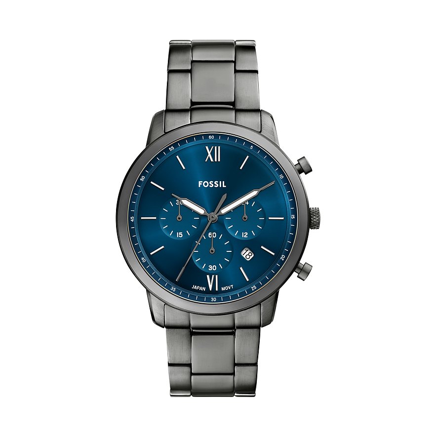Fossil Chronograph NEUTRA FS6111, Herren, Edelstahl, Armband: Edelstahl, Quarz, analog