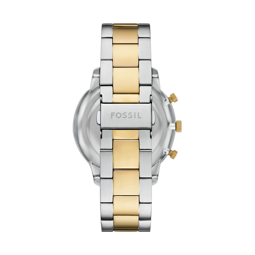 Fossil Herrenuhr mit Edelstahlgehäuse, bicolor.